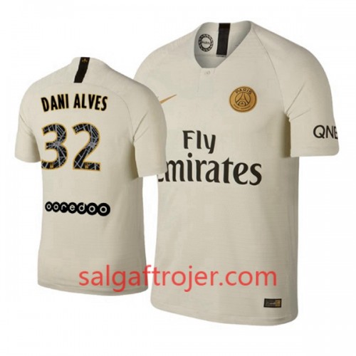 Paris Saint-Germain Fodboldtrøjer Dani Alves 32 Udebanesæt 2018/19 Kort ærmer Paris Saint-Germain Fodboldtrøjer Dani Alves 32 Udebanesæt 2018/19 Kort ærmer